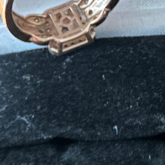 Le Vian Choc Diamonds 7/8 CT. T.W. Diamond Square Frame Ring 14K Strawberry Gold - Picture 3 of 11